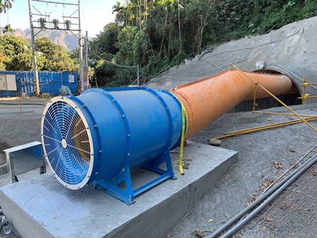 臨時通風-軸流風機