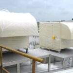 桃園樹脂廠風機更換－新裝風機與屋頂平台1